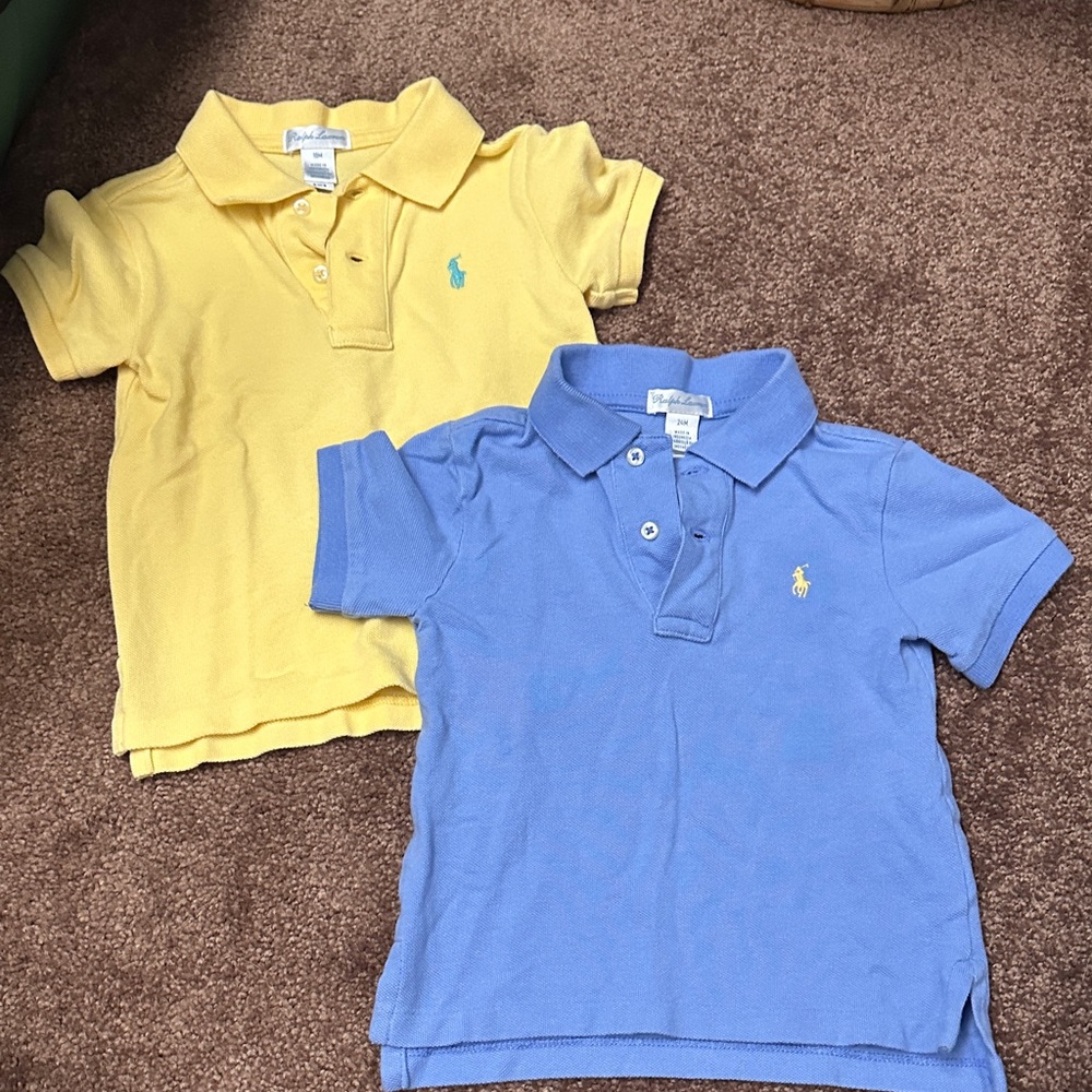 Polo by Ralph Lauren Kids' Yellow and Blue Polo Set